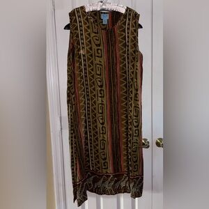 Jane Ashley Earthy Tones Maxi Dress